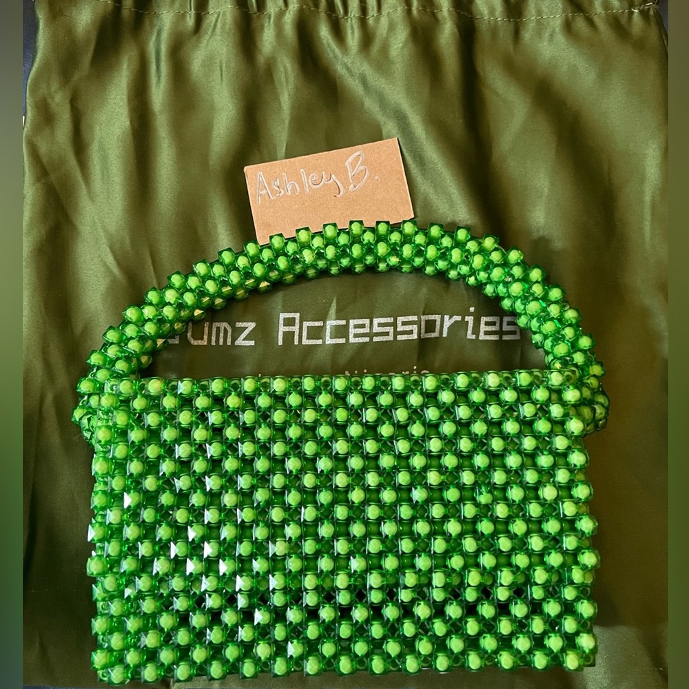 The Maya Bead Bag in Green